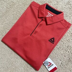 Reebok Mens Performance Ace Polo Shirt Red Short Sleeve Men's New Sz M, 3XL